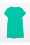 Crew Neck Straight Short Sleeve Crepe Women's Dress - 7
