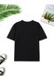 Women's Bow Leopard Printed White Black T-Shirt Oversize Casual - 4