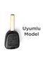Peugeot 206 207 307 407 - Citroen C2 C3 2 Buttons Silicone Key Protect Case White Gold Color - 2