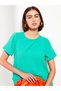 Crew Neck Straight Short Sleeve Crepe Women's Dress - 3