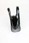 Black Patent Leather Faux Leather Women's Mini Hand and Shoulder Bag - 6
