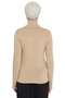 Women's Organic Long Sleeve Turtleneck Bodysuit - Dark Beige - 6