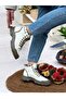 Women's Boots Microfiber Leather Orthopedic Crepe Sole Elastic Ankle Boots Beige Color