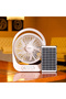 OMF1848 12-Inch Portable Solar Panel Powered Rechargeable Table Fan - 2