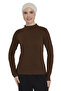 Women's Organic Long Sleeve Turtleneck Body - Chocolate - 4