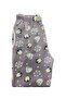 Women's Purple Penguin Fleece Pocket Winter Thick Quality Pajama Bottoms - 4