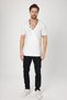Deep V-Neck T-Shirt - 2