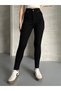 Women's Black Narrow Leg Jeans Jeans Colorfast Skinny Jeans Recovery Pants - 3