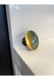 Metal Mushroom Button Handle Antique Yellow Tv Unit Cabinet Door Modern Drawer Furniture Handle Single Hole - 2