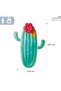 Cactus Sea Bed with Flowers and Inflatables 185x140 cm - Pool Cactus - 7