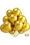 10 Gold Gold Metallic Balloons - Premium Latex