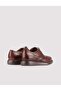 Genuine Leather Brown Laced Men's Casual Shoes with Gel Soles - 3