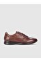 Rubber Sole Genuine Leather Brown Lace-Up Men's Casual Shoes