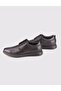 Genuine Leather Black Eva Sole Lace-Up Men's Casual Shoes - 4