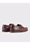 Biella Genuine Leather Lace-Up Brown Men's Casual Boat Shoes - 3