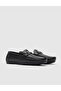 Buckle Detailed Genuine Leather Black Men's Loafer Shoes - 2