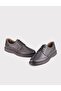 Men's Genuine Leather Black Casual Lace-up Shoes - 4