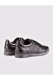 Genuine Leather Rubber Sole Black Lace-Up Men's Casual Shoes - 3