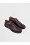 Genuine Leather Brown Lace-Up Men's Casual Shoes - 2