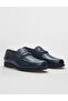 Genuine Leather Navy Blue Buckle Detailed Men's Loafer Shoes - 2