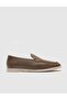 Genuine Leather Taupe Men's Casual Shoes