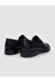 100% Genuine Leather Black Belt Detailed Men's Classic Shoes - 3