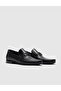 Genuine Leather Buckle Detailed Black Men's Classic Shoes - 2
