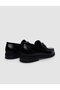 100% Genuine Leather Black Buckle Men's Classic Shoes - 3
