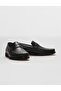 Genuine Leather Men's Classic Shoes with Black Belt Detail - 4