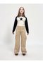 Girls' 100% Cotton Gabardine Pants – Comfortable Wide Leg Cut, Cargo Pockets, and High Waist - 5