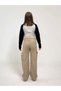 Girls' 100% Cotton Gabardine Pants – Comfortable Wide Leg Cut, Cargo Pockets, and High Waist - 8