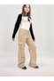 Girls' 100% Cotton Gabardine Pants – Comfortable Wide Leg Cut, Cargo Pockets, and High Waist - 4
