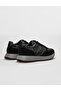 Genuine Leather Black Camouflage Lace-Up Men's Sports Shoes - 3