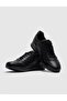 Genuine Leather Black Lace-Up Men's Sports Shoes - 4