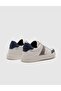 Genuine Leather White Lace-Up Men's Sports Shoes - 3