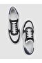 100% Genuine Leather White-Grey Suede Men's Lace-Up Shoes - 4