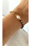 Bensei Natural Stone Natural Pearl Bracelet with Dorica Rice Bead Accessory - 3