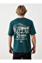 Green crew neck dallas print men's jersey t-shirt - 4