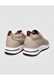 Knitwear Beige Lace-Up Women's Sneaker - 3