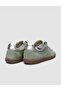100% Genuine Leather Green Suede Lace-Up Women's Sneaker - 3
