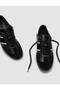 100% Genuine Leather Black Suede Lace-Up Women's Sports Shoes - 4