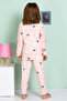GIRL'S 100% COTTON BLUE POOL PAJAMA SET - 3