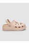 Snx Beige Detailed Women's Eva Slippers