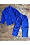 Boy's Wrinkled Fabric Shirt Detailed Double Suit Eid - 3