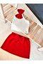 Baby Children's Single Sleeve Crop Skirt Set Summer Suit - 4