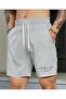 Men's California Printed Bermuda Pocket Corded Regular Fit Fit Gray Shorts