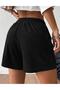 Women's Coolane Printed Bermuda Pocket Corded Regular Fit Fit Black Shorts - 2