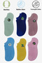 Bamboo Sneaker Invisible Seamless 6-Piece Unisex Socks - 2