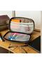Bergama Animal Pattern Large Wide Transparent Girls Boys Children Teenager Pencil Case Pen Holder Makeup Purse - 2