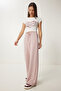 Wide Leg Modal Sweatpants Pudra Lub0070 - 4